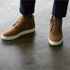 Nisolo Everyday Mid Top Men’s Sneakers Tobacco Brown Leather Size 9.5